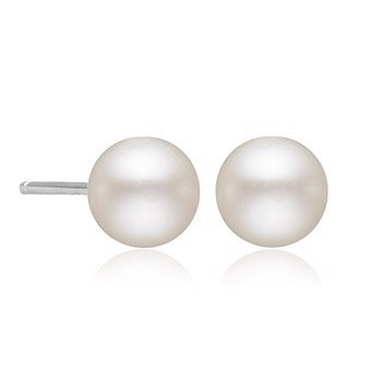 Flotte perle ørestikker i sølv fra Blicher Fuglsang